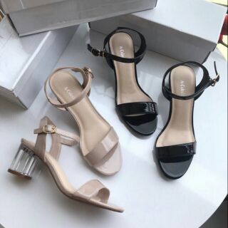 Giày sandal nữ xinh xắn gót vuông đế trong suốt