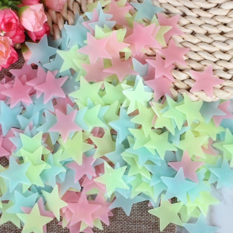 100 ngôi sao dán tường phát sáng dạ quang trong tối | BigBuy360 - bigbuy360.vn