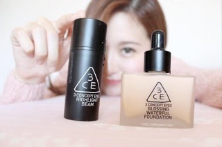 KEM NỀN 3CE GLOSSING WATERFUL FOUNDATION