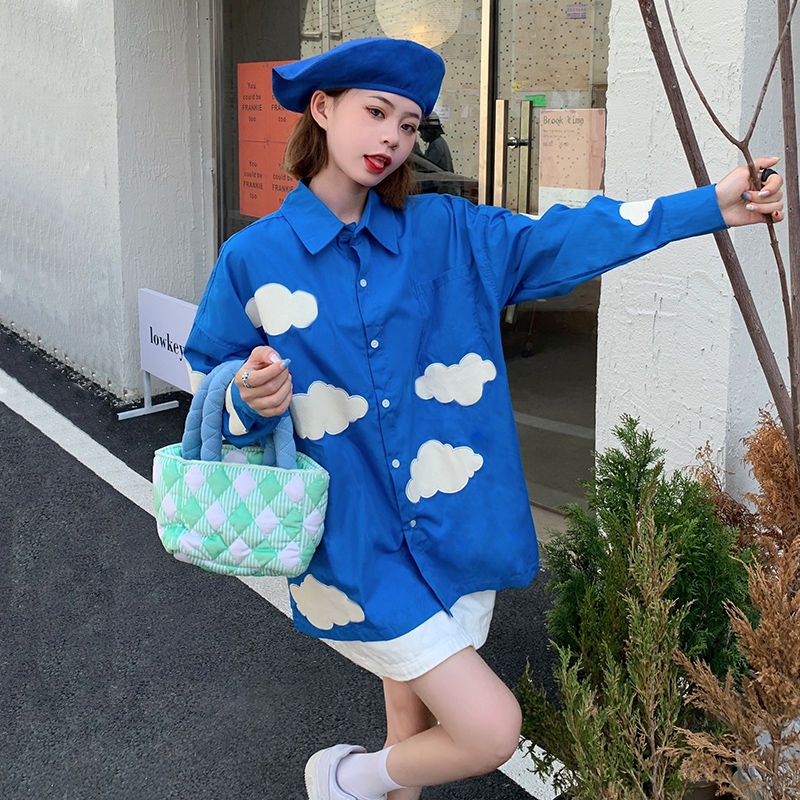 Áo Sơ Mi Tay Dài Phong Cách Retro Thời Trang Mới 2022 Dành Cho Nữ