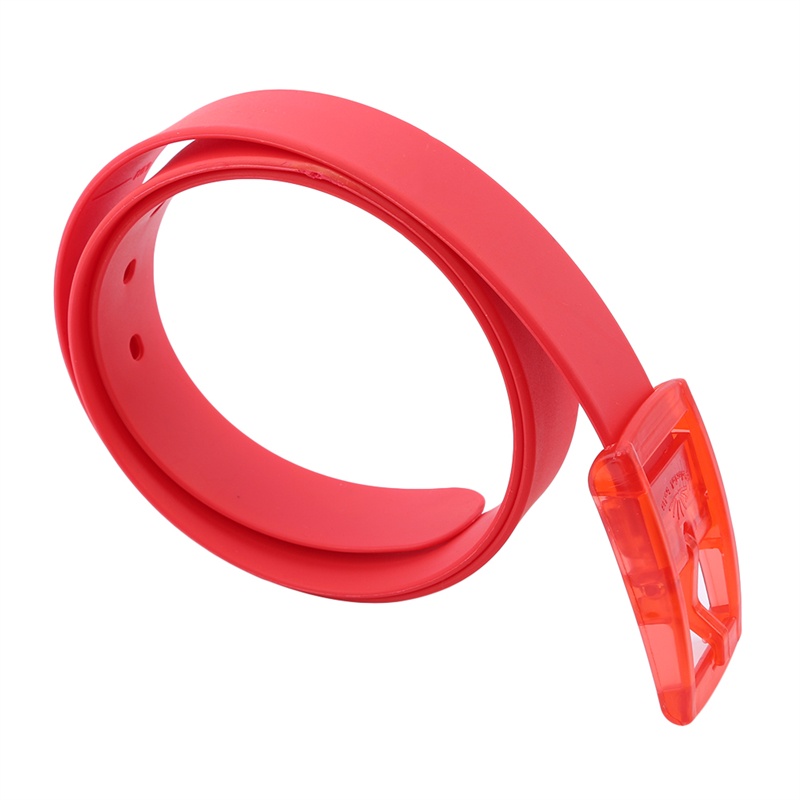 1 Thắt Lưng Da Cao Su Silicone Khóa Nhựa Thời Trang Unisex