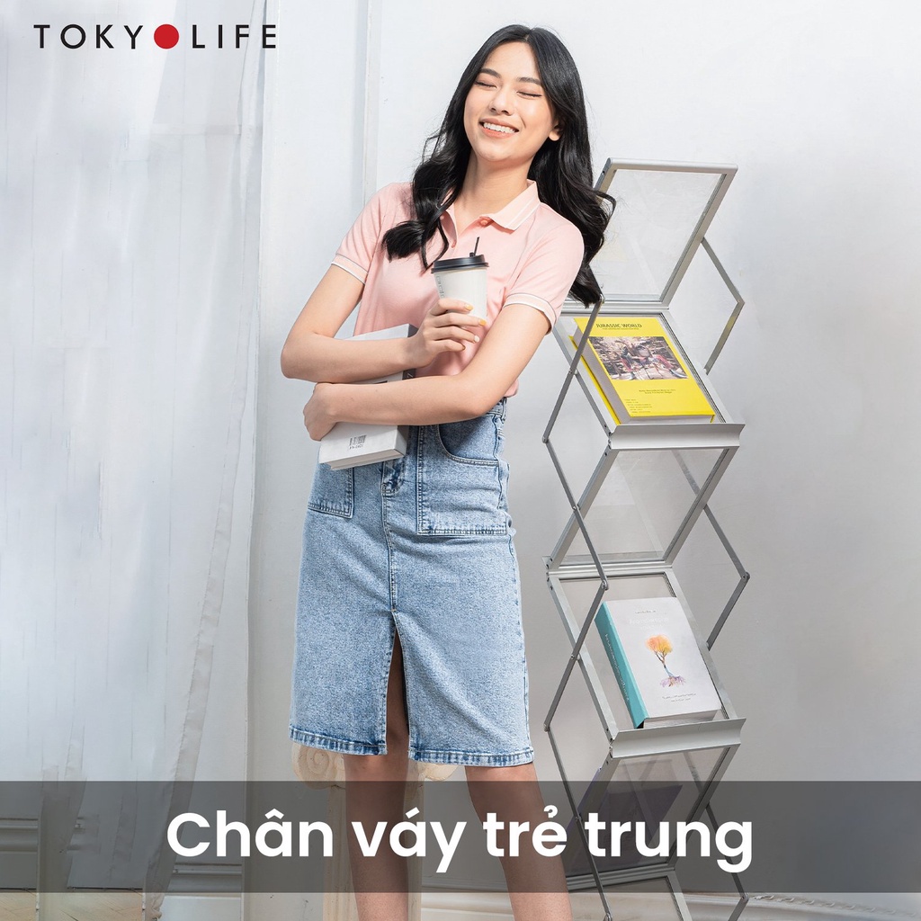 Áo Polo Nữ phông cộc tay, vải cotton Cao Cấp Thoáng Mát Thời Trang TOKYOLIFE I9POL002K
