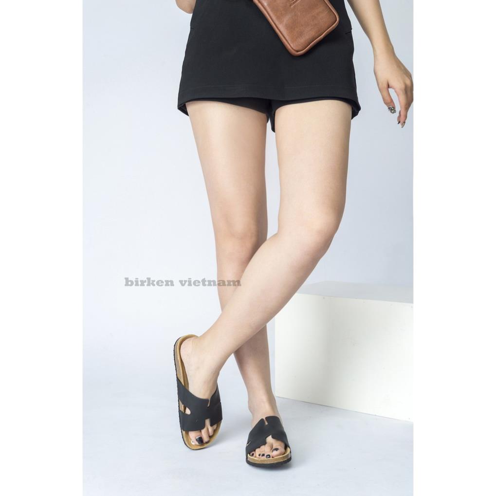 Dép da bò unisex xuất khẩu châu âu Mã D04 KOR