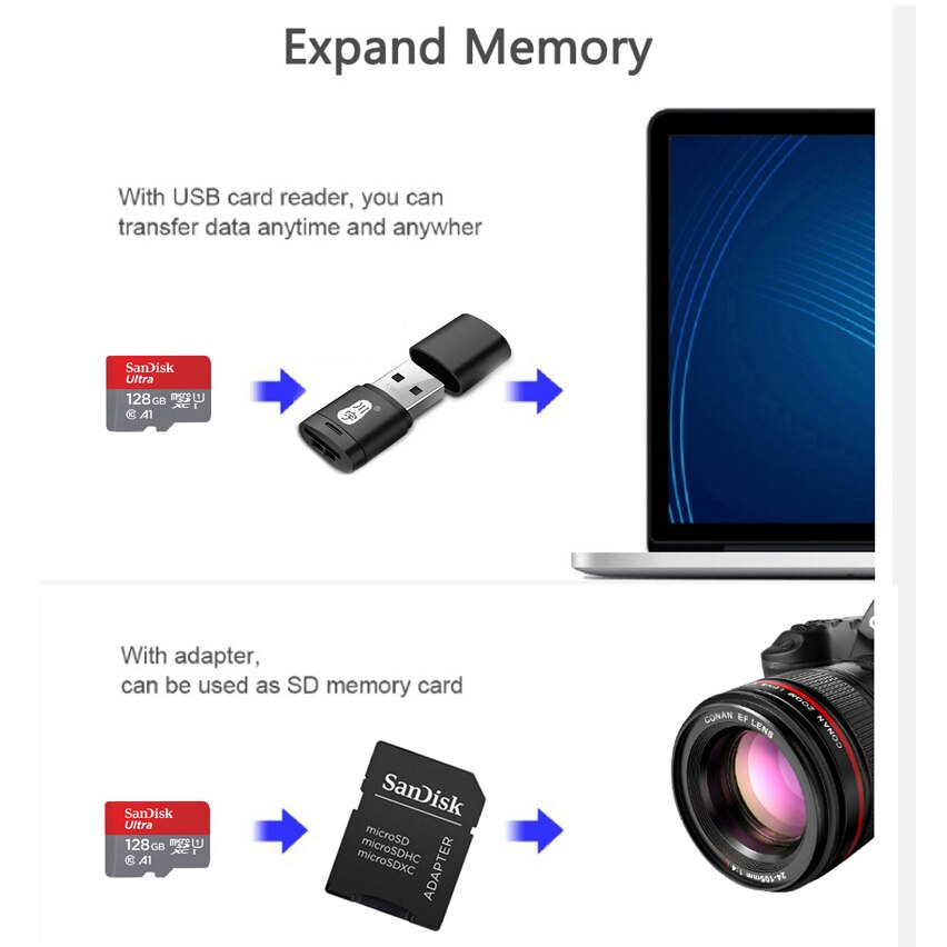 SANDISK Thẻ Nhớ Micro Sd / Tf 32 64 128 Gb | BigBuy360 - bigbuy360.vn