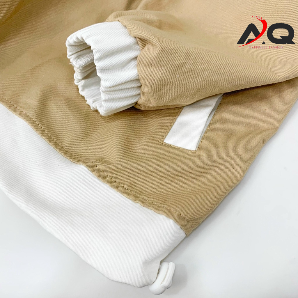 Áo Khoác kaki USODELI  áo Jacket chất mềm nhẹ Form Rộng Phong Cách Hàn Ulzzang AQ STORE