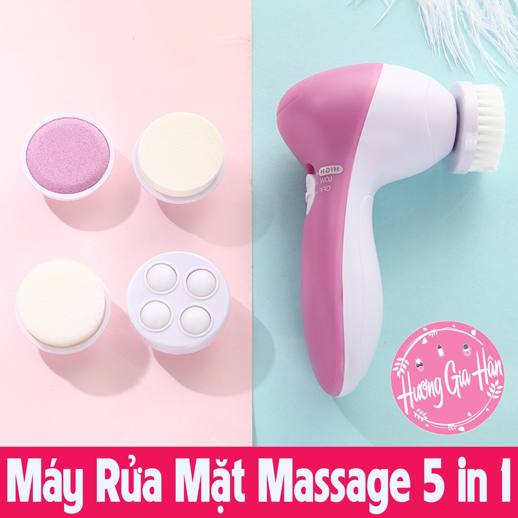 Máy Rửa Mặt Và Massage 5 Chức Năng