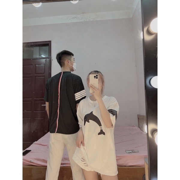 Áo phông cá heo sọc lưng 📍