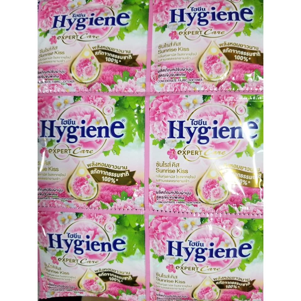 Combo 5 dây (60 gói) Xả Hygiene Thái Lan Nước xả vải siêu đậm đặc