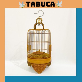 Lồng chim Lồng khuyên TABUCA chân chiện cao cấp chất liệu trúc già siêu đẹp kèm móc