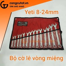 Bộ Cờ Lê Yeti 14 Chi Tiết Từ 8-24mm, Bộ Vòng Miệng