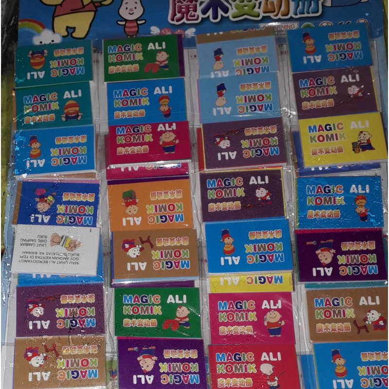 Combo 60 sét có 180 cuốn sổ lật xem hình mini ngộ nghĩnh bằng giấy