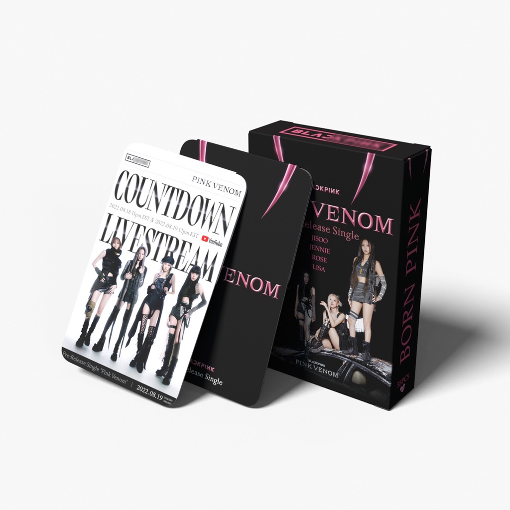 Hộp 55 Ảnh Lomo Card Nhóm Nhạc Blackpink 2022 Thẻ