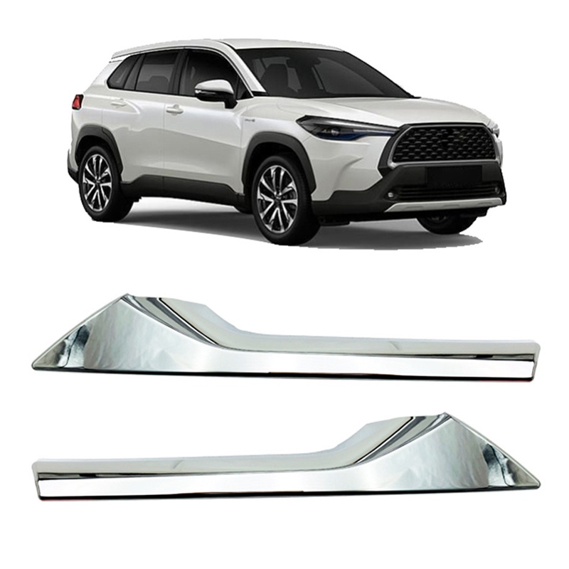 Khung Lưới Tản Nhiệt Phía Trước Bằng Chrome Cho Xe Hơi Toyota Corolla Cross 2020 2021