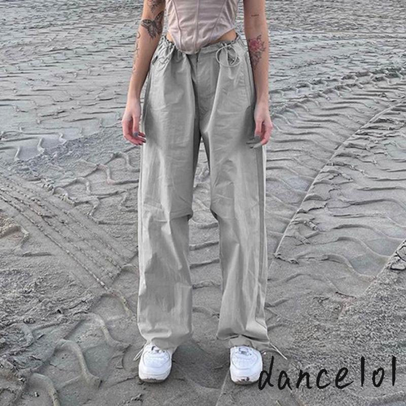 Quần Dài Nữ Nhảy Múa Có Dây Rút Co Giãn Màu Trơn 1O1