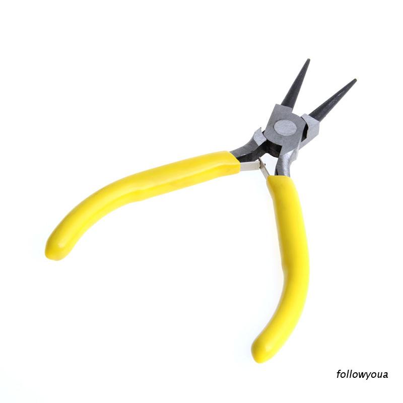 Kìm mũi tròn mini bằng thép carbon dùng làm trang sức thủ công