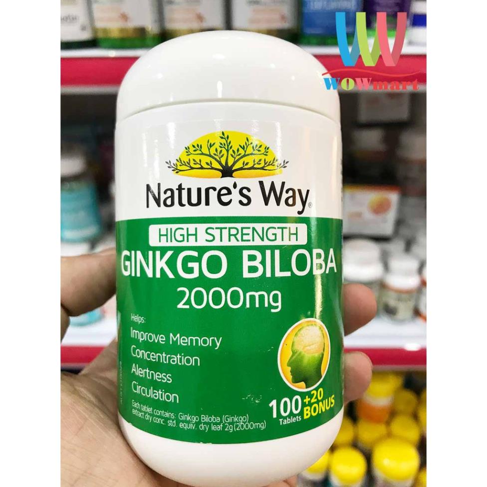 [GIÁ GỐC] High strength gingko biloba 2000mg tăng cường tuần hoàn não