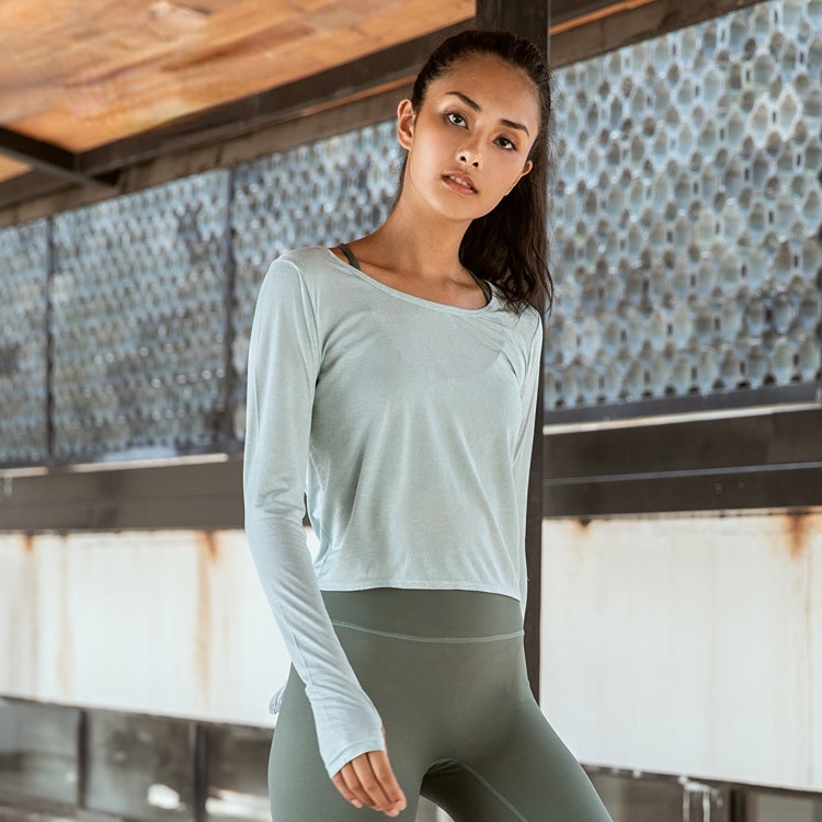 Áo Tập Yoga Cột Dây Nhanh Khô Gym Yoga