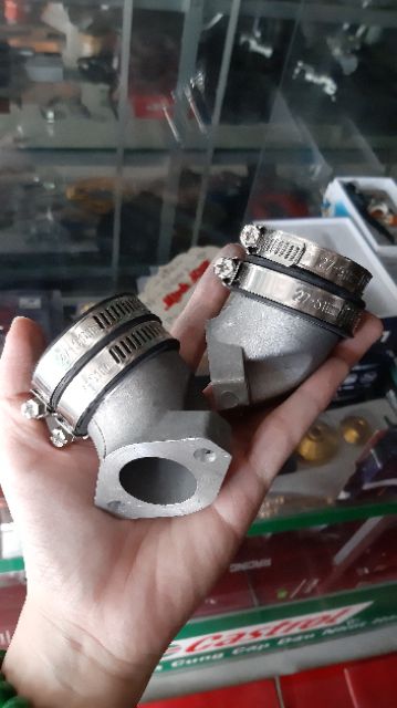 Bình xăng con Oko Nova xám họng 24mm kèm co xăng nhôm