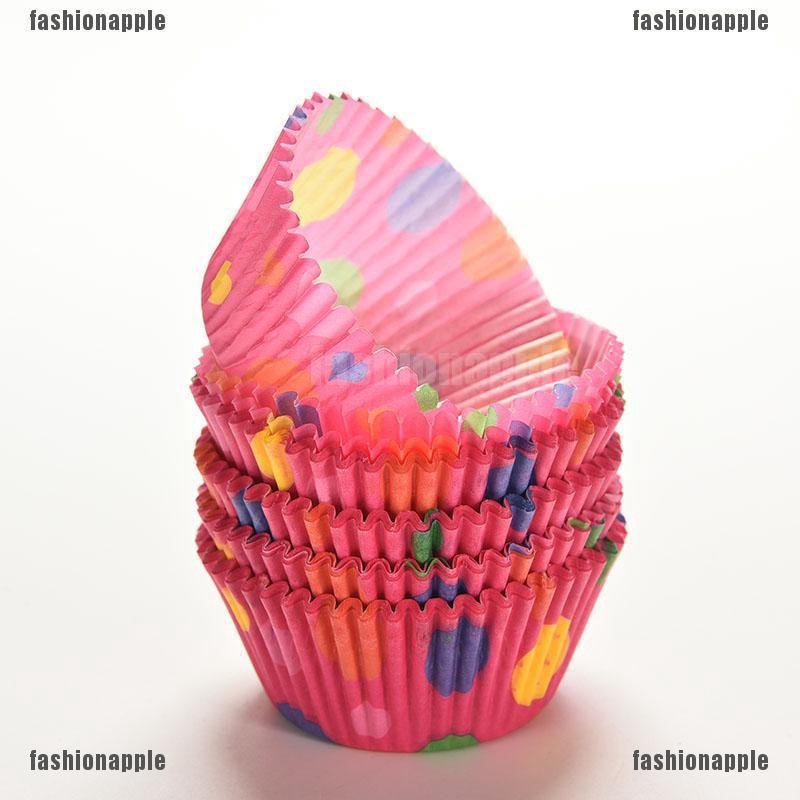 Set 100 CốC GiấY ĐựNg BáNh Cupcake NhiềU MàU SắC