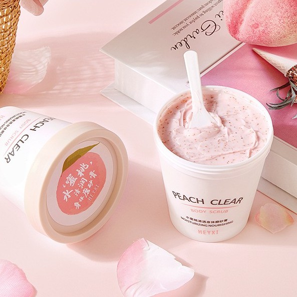 Một Hũ Tẩy Da Chết Body HEYXI ĐÀO MINI 200ML