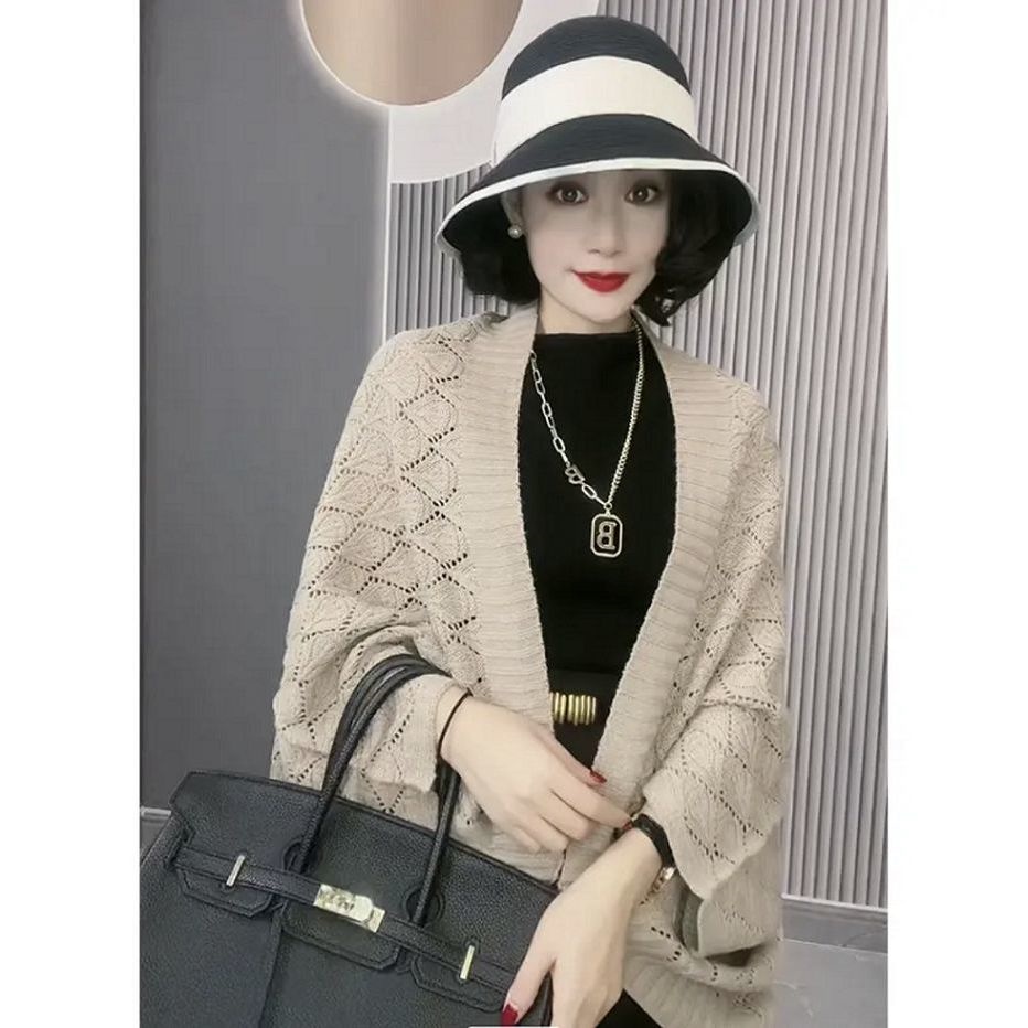 Áo Khoác Cardigan Dệt Kim Dáng Rộng Thời Trang Mùa Hè Hàn Quốc Đa Chức Năng