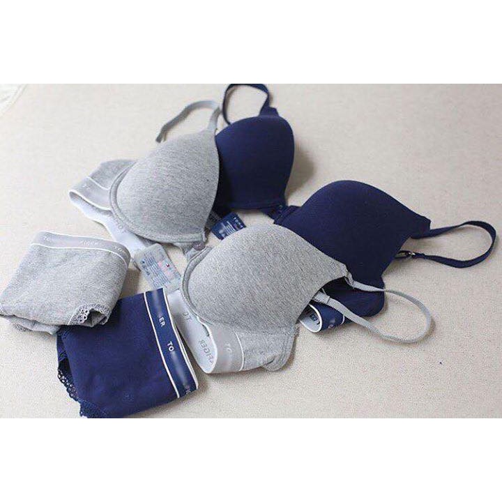 BỘ ĐỒ LÓT NỮ COTTON DÁNG THỂ THAO CÓ GỌNG MÚT MỎNG | BigBuy360 - bigbuy360.vn