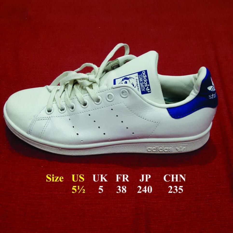 [Hạ Giá] Giày adidas stan smith real 2hand size 38 màu xanh navy / trắng chính hãng 2hand -z11