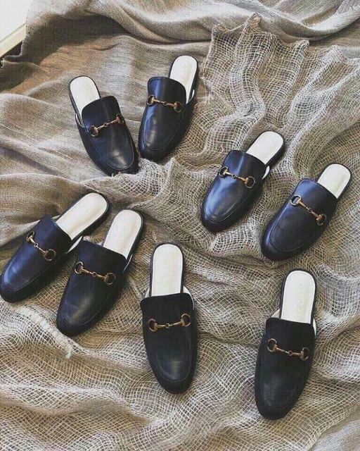 [Rẻ vô địch] Giày nữ I Sục móc khóa mũi vuông da mịn cực đẹp