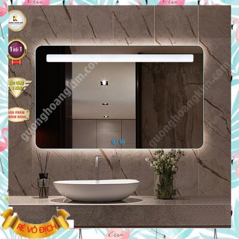 [ Chính Hãng ] gương đèn led nhà vệ sinh cảm ứng 3 chạm thông minh Kích thước 80x100 cm - guonghoangkim mirror