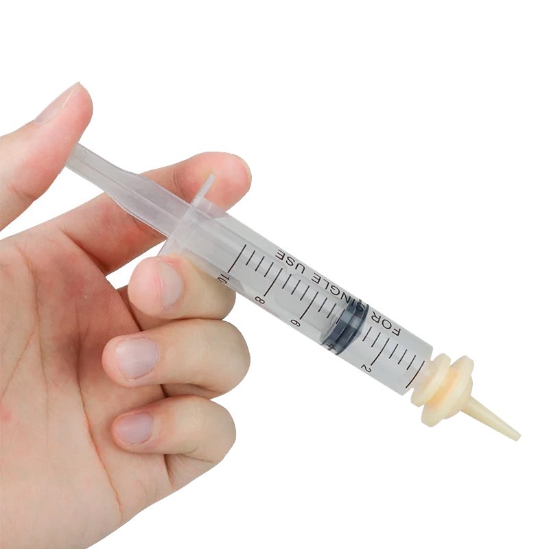 Bình sữa chuột hamster thú con Bơm tiêm 10ml Núm vú giả mèo con chó con chuột hamster sóc