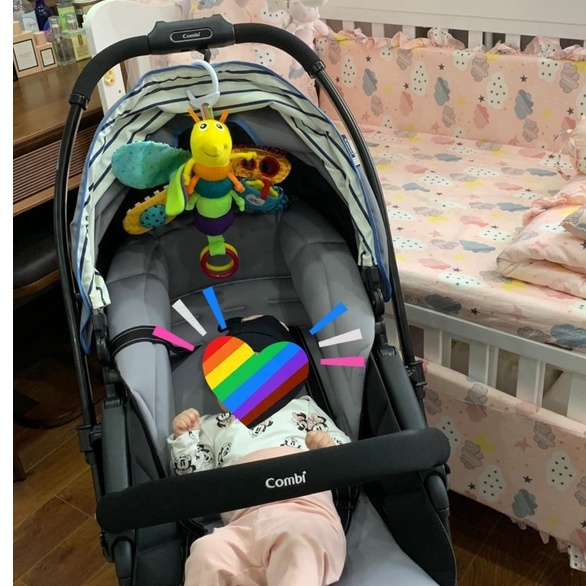 Đồ chơi thông minh phát triển đa giác quan đom đóm Fiddie thương hiệu Lamaze có nhạc âm thanh sột soạt vui tai