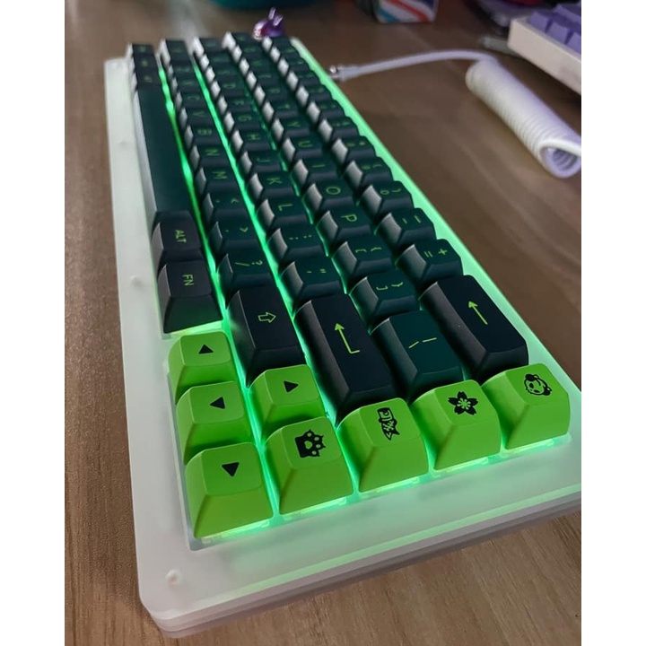 Bộ keycap AKKO Wave Sonic (Chất liệu PBT Double Shot, ASA Profile, 229 nút)