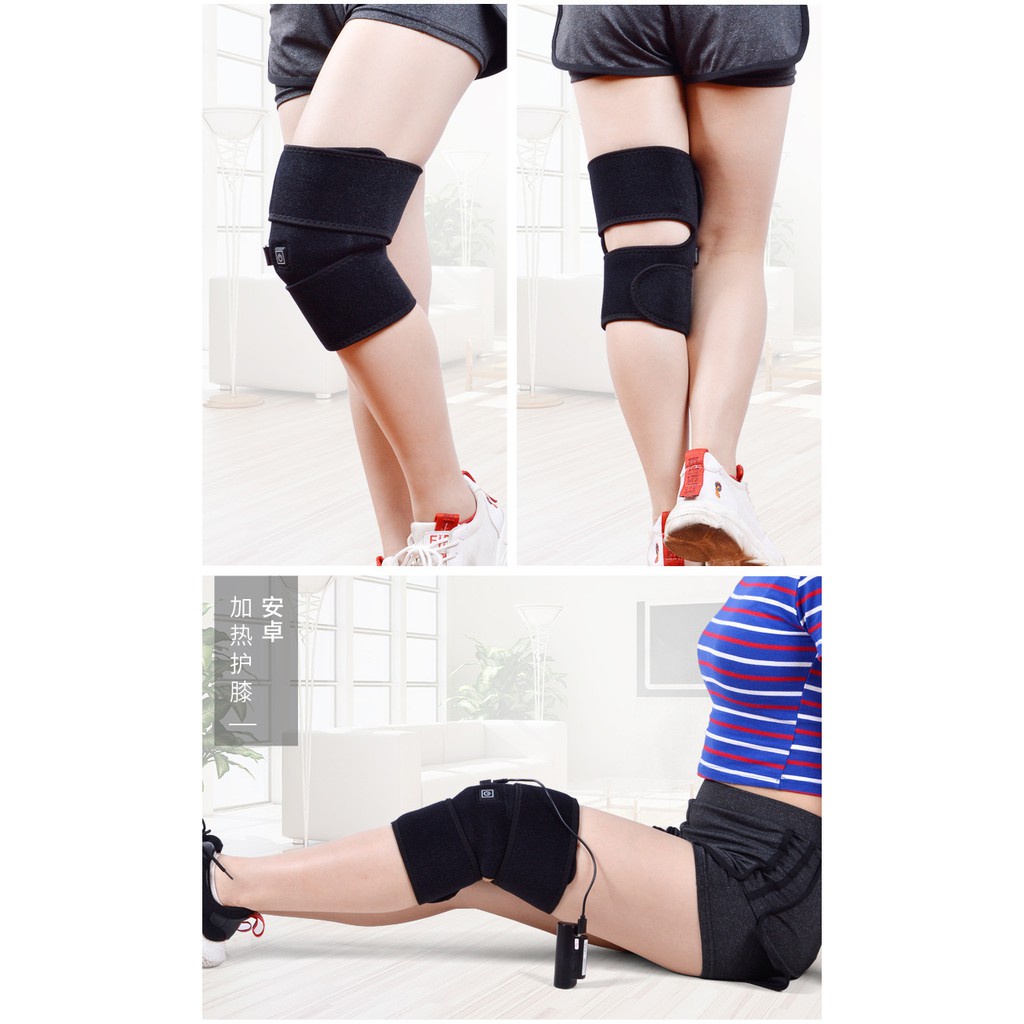 Đai khớp gối  làm nóng điều chỉnh 3 mức nhiệt hỗ trợ điều trị đau khớp gối, xương khớp gối, gai khớp gối