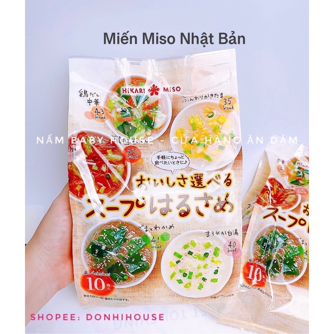 Miến ăn liền Nhật cho bé ăn dặm từ 12 tháng / Miến miso