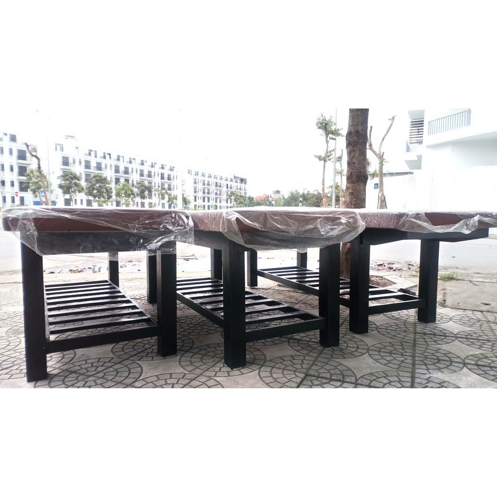 Giường gỗ spa, giường massage chân gỗ thịt kích thước 180 x 70 x 70 cm cho spa, thẩm mỹ viện có đặt các mẫu riêng