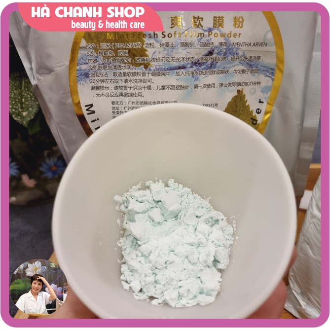 Mặt Nạ Bạc Hà Dẻo Hương Thơm Bạc Hà Tươi Mát Thư Giãn Dễ Chịu Mặt Nạ Bột Dẻo Chuyên Dùng Cho Spa Thẩm Mỹ Viện