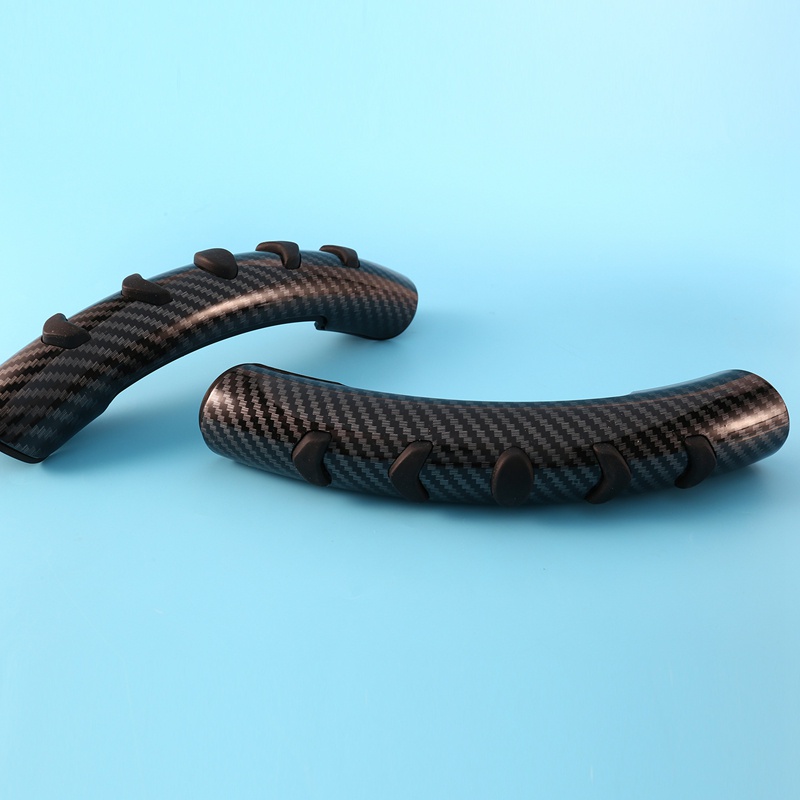 1 Cặp mô hình sợi Carbon Vô lăng Vỏ chống trượt Trang bị lại Vỏ Silicone tăng cường Nguồn cung cấp nội thất Tay cầm chống mồ hôi
