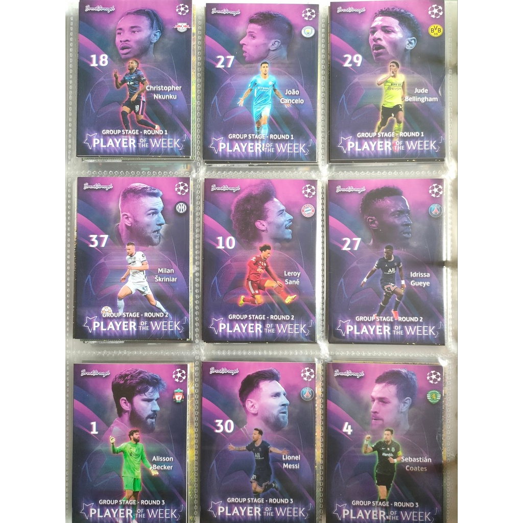 Thẻ SKY BRTH PLAYER OF THE WEEK Round 1 | Robert Lewandowski Joao Cancelo Jude Bellingham Nkunku Jordan Henderson Haller