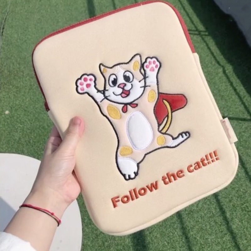 IELGY Túi Xách Đựng Máy Tính Bảng In Hoạt Hình Kiểu Hàn Quốc Dễ Thương Cho Bạn Gái