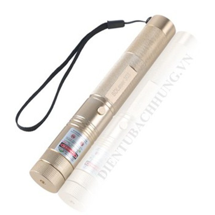 Đèn pin laser 303 vỏ vàng