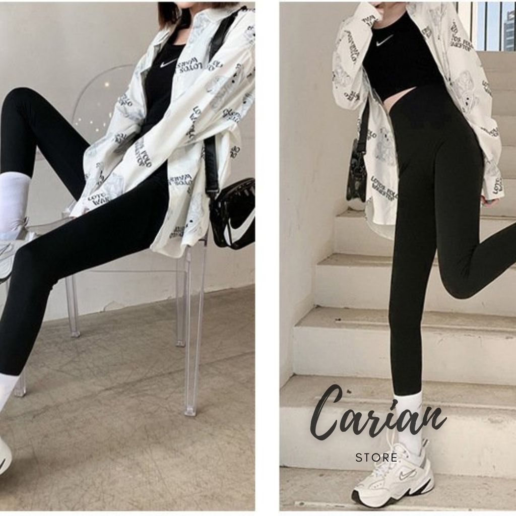 Quần legging nữ dài, lửng, đùi CARIAN Quần đùi cạp cao tập gym yoga aerobic thời trang cao cấp Hàn Quốc | BigBuy360 - bigbuy360.vn