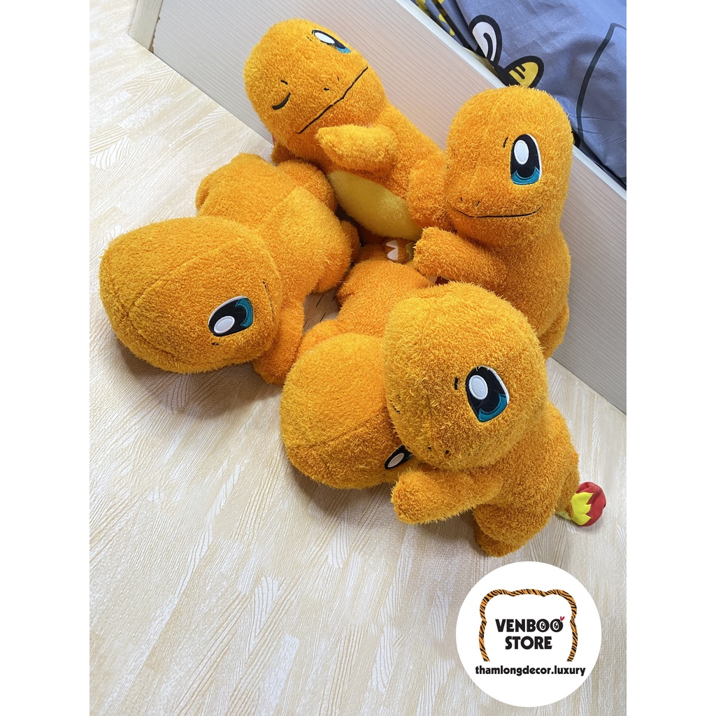 Gấu Bông POKEMON Khủng Long Lửa Charmander size 60cm | Gối ôm thú nhồi bông POKEMON