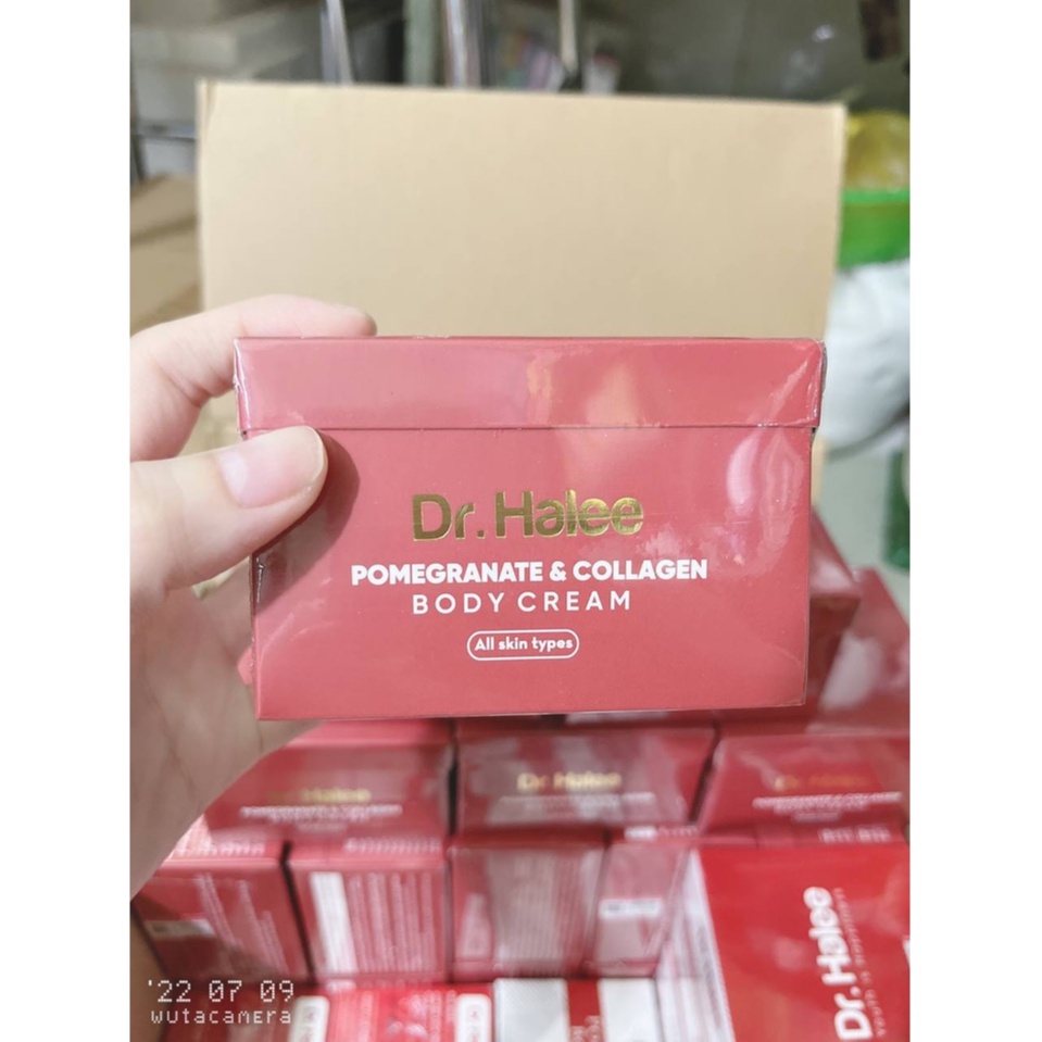Kem Body lựu đỏ Dr.Halee cấp ẩm tầng sâu, nuôi dưỡng phục hồi da,trắng sáng toàn diện với nano collagen peptide
