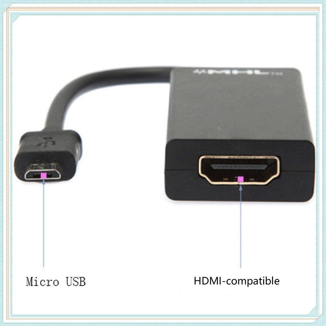 Dây Cáp Chuyển Đổi Mhl Micro Usb Male Sang Hdmi-compatible Female Cho Điện Thoại Thông Minh