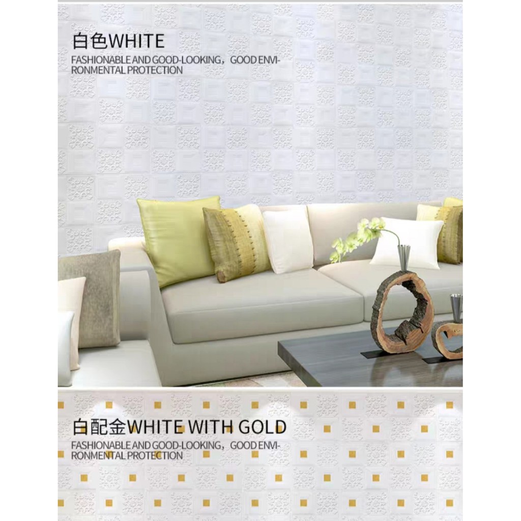 Xốp dán tường da hoa văn nhũ khổ 70*70 giá rẻ nhất hàng đẹp khách tự chọn màu nhũ | BigBuy360 - bigbuy360.vn