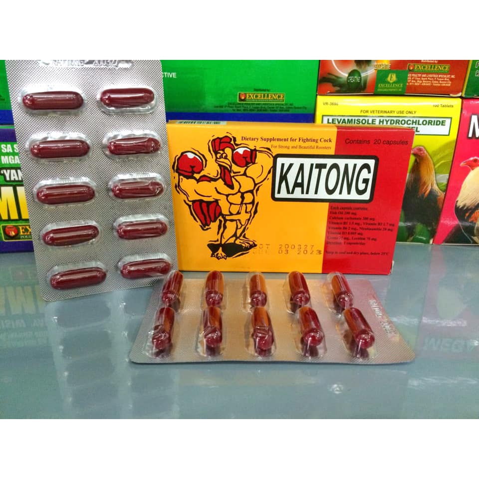 KAITONG thuốc kích lực dành cho gà chiến. (1 vỉ/10 viên)