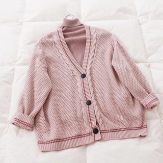 Cardigan len 3 khuy