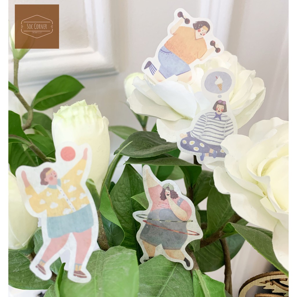 Set sticker 40 hình dán Nhật Bản