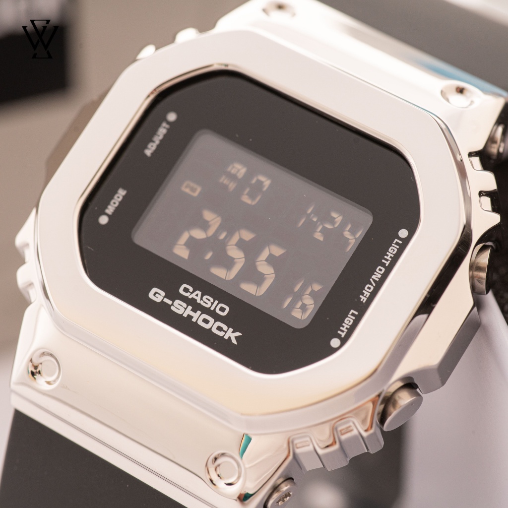 Đồng Hồ Điện Tử Nam Casio G-Shock WATCHSTORE GM-S5600-1DR Thiết Kế Mặt Kính Khoáng 43.8mm, Dây Nhựa, Vỏ Thép Không Gỉ