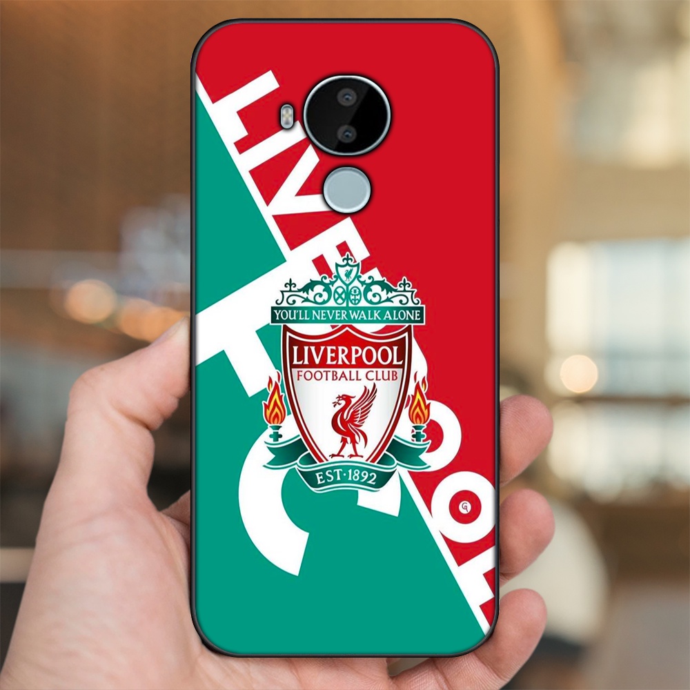 Ốp lưng Nokia C30 viền đen in hình Liverpool FC